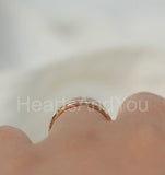 0.2ct Round Cut Moissanite Flush Set Stacking Wedding Band 14k YellowGold Plated