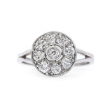 2ct Round Cut Diamond Engagement Ring Halo Split Shank 14k White Gold Finish