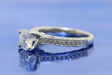 2.5ct Round Cut Diamond Engagement Ring Stylish Bridal Set 14k White Gold Finish