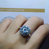 Floral Solitaire Engagement Ring 2.1ct Round Cut Diamond 14k White Gold Finish