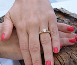 Split Shank Engagement Ring 1.6ct Round Cut VVS1D Diamond 14k Yellow Gold Finish