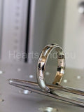 0.2ct Round Cut Moissanite Zig Zag Flush Set Wedding Band 14k White Gold Plated