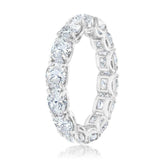 4.7ct Round Cut Diamond Wedding Band 14k White Gold Finish Iced Gatsby Eternity