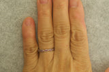 3Ct Round Cut Pink Ruby Stackable Eternity Wedding Band 14K White Gold Finish