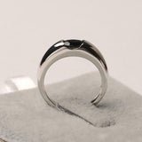 1ct Oval Cut Black Diamond Engagement Ring Solitaire Women 14k White Gold Finish
