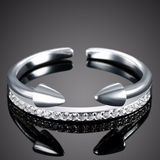 1.2ct Round Cut Diamond Engagement Ring 18k White Gold Finish Stackable Promise