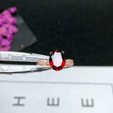 1.5ct Oval Cut Ruby Engagement Ring Solitaire with Accents 14k Rose Gold Finish