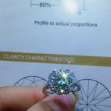 Floral Solitaire Engagement Ring 2.1ct Round Cut Diamond 14k White Gold Finish