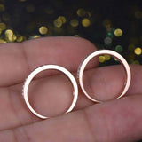 2ct Round Cut Diamond Milgrain Half Eternity Wedding Bands 14k Rose Gold Finish