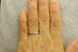 2.5ct Baguette Cut Diamond Cross Design Engagement Ring 14K White Gold Finish