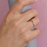 Vintage Half Eternity Wedding Band 0.5ct Round Cut Diamond 14k YellowGold Finish