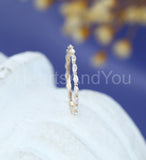0.3ct Marquise Simulated Diamond Single Prong Wedding Band 14k YellowGold Plated