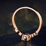 1.6ct Round Cut Diamond Engagement Ring Five Stone Solitaire 14k Rose Gold Over