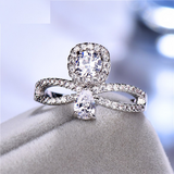 1.9ct Round Cut Diamond Engagement Ring 14k White Gold Finish Halo Split Shank