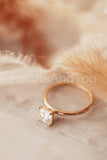 0.3ct Cushion Simulated Diamond Solitaire Engagement Ring 14k Yellow Gold Plated