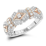 3Ct Round Cut VVS1 Diamond Elegant Vintage Engagement Ring 14K White Gold Finish