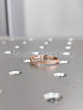 1ct Round Cut Simulated Morganite Curved Band Bridal Set 14k Rose Gold Plated