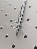 0.5ct Round Cut Moissanite Toi Et Moi Women Engagement Ring 14k WhiteGold Plated