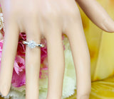 Solitaire Engagement Ring 0.6ct Round Brilliant Cut Diamond 14k WhiteGold Finish