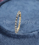 0.4ct Round Simulated Black Diamond Eternity Wedding Band 14k Yellow Gold Plated