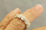 5Ct Marquise Round Cut Diamond Exquisite Engagement Ring 14K Yellow Gold Finish