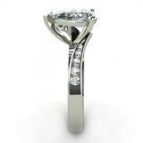 1.7ct Pear Cut VVS1 Diamond Twisted Swirl Engagement Ring 14k White Gold Finish