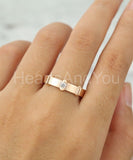0.25ct Round Cut Moissanite Solitaire Men's Wedding Band 14k Yellow Gold Plated