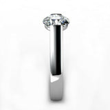 1ct Round Cut Diamond Stylish Solitaire Engagement Ring 14k White Gold Finish