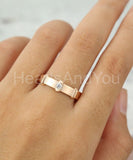 0.25ct Round Cut Moissanite Solitaire Men's Wedding Band 14k Yellow Gold Plated