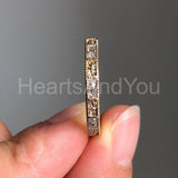 0.5ct Radiant Simulated Diamond Anniversary Wedding Band 14k Yellow Gold Plated