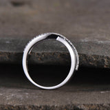 1ct Wedding Ring Band Round Cut Diamond Infinity Split Shank 14k White Gold Over