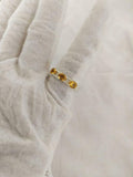 2.5ct Wedding Band Oval Cut Citrine Stylish Three Stone 14k White Gold Finish