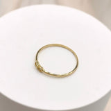 0.1ct Round Cut Moissanite Toi Et Moi Engagement Ring 14k Yellow Gold Plated