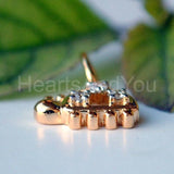 0.5ct Round Cut Moissanite Ladybug Charm Pendant 14K Yellow Gold Plated NO CHAIN