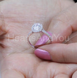 2.2ct Oval Cut Simulated Diamond Halo Engagement Ring 14k Rose Gold Plated