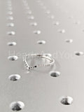 0.5ct Round Black Simulated Diamond Curved Wedding Band 14k White Gold Plated