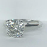 2ct Round Cut Diamond Engagement Ring Classic Solitaire 14k White Gold Finish