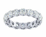 3ct Round Cut Diamond Unique Eternity Wedding Ring Band 14k White Gold Finish