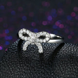 2ct Round Cut Diamond Engagement Ring 14k WhiteGold Finish Knot Solitaire Design