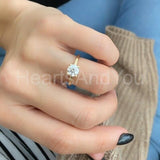 0.3ct Round Cut Moissanite Solitaire Women Engagement Ring 14k YellowGold Plated