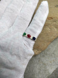 2.5ct Wedding Band Oval Cut Multi Stone Stylish Three Stone 14k White Gold Over