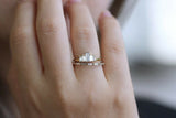 1.2ct Baguette Cut Diamond Engagement Ring 14k YellowGold Finish Bridal Set Band