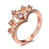 2ct Round Cut Diamond Engagement Ring 14k Rose Gold Finish Crown Milgrain Design