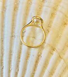 2ct Engagement Ring Oval Cut Diamond Bezel Set Solitaire 14k Yellow Gold Finish