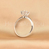 0.5ct Oval Cut Simulated Diamond Solitaire Engagement Ring 14k White Gold Plated