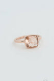 1ct Engagement Ring Cushion Cut Peach Morganite Solitaire 14k Rose Gold Finish