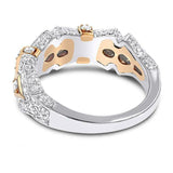 3Ct Round Cut VVS1 Diamond Elegant Vintage Engagement Ring 14K White Gold Finish