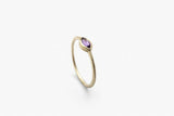 1ct Marquise Cut Purple Amethyst Engagement Ring Solitaire 14k YellowGold Finish