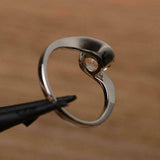 1ct Engagement Ring Round Cut Morganite Swirl Twist Solitaire 14k WhiteGold Over