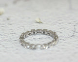 1Ct Round Cut DVVS1 Diamond Unique Stylish Wedding Band 14K White Gold Finish